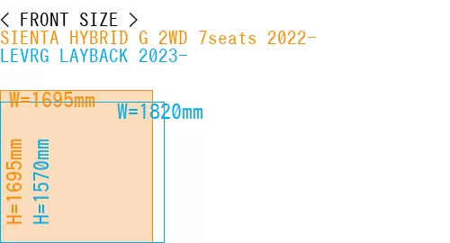 #SIENTA HYBRID G 2WD 7seats 2022- + LEVRG LAYBACK 2023-
